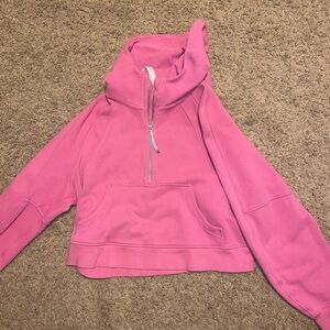 Lululemon Half Zip Scuba in Pink